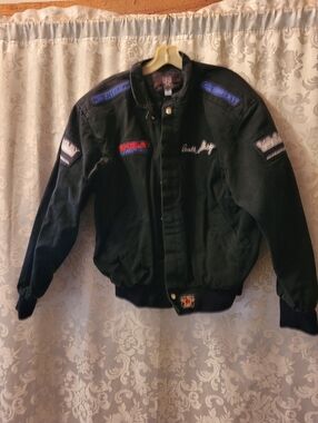Vtg Shelby Jh Design Adult L Racing Jacket